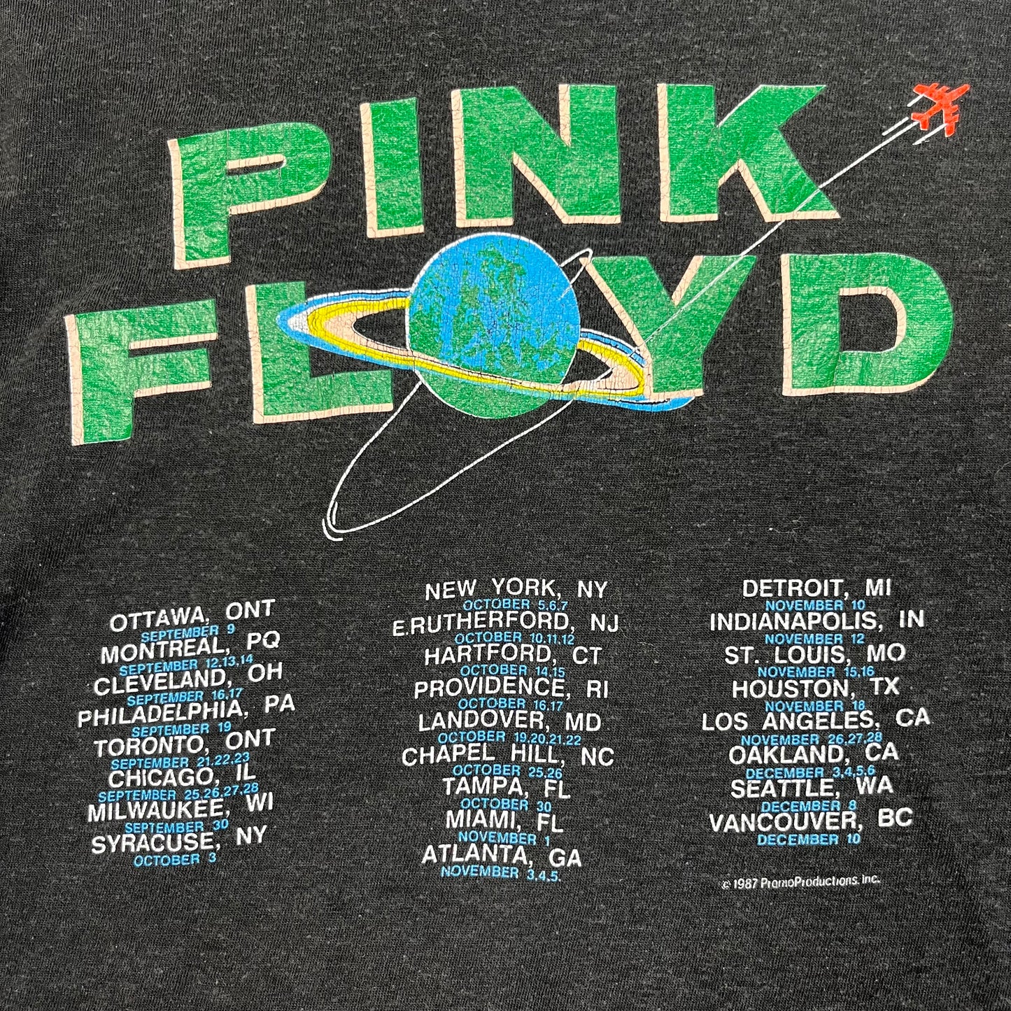 Vintage 1980's Dark Side of the Moon Pink Floyd Tee