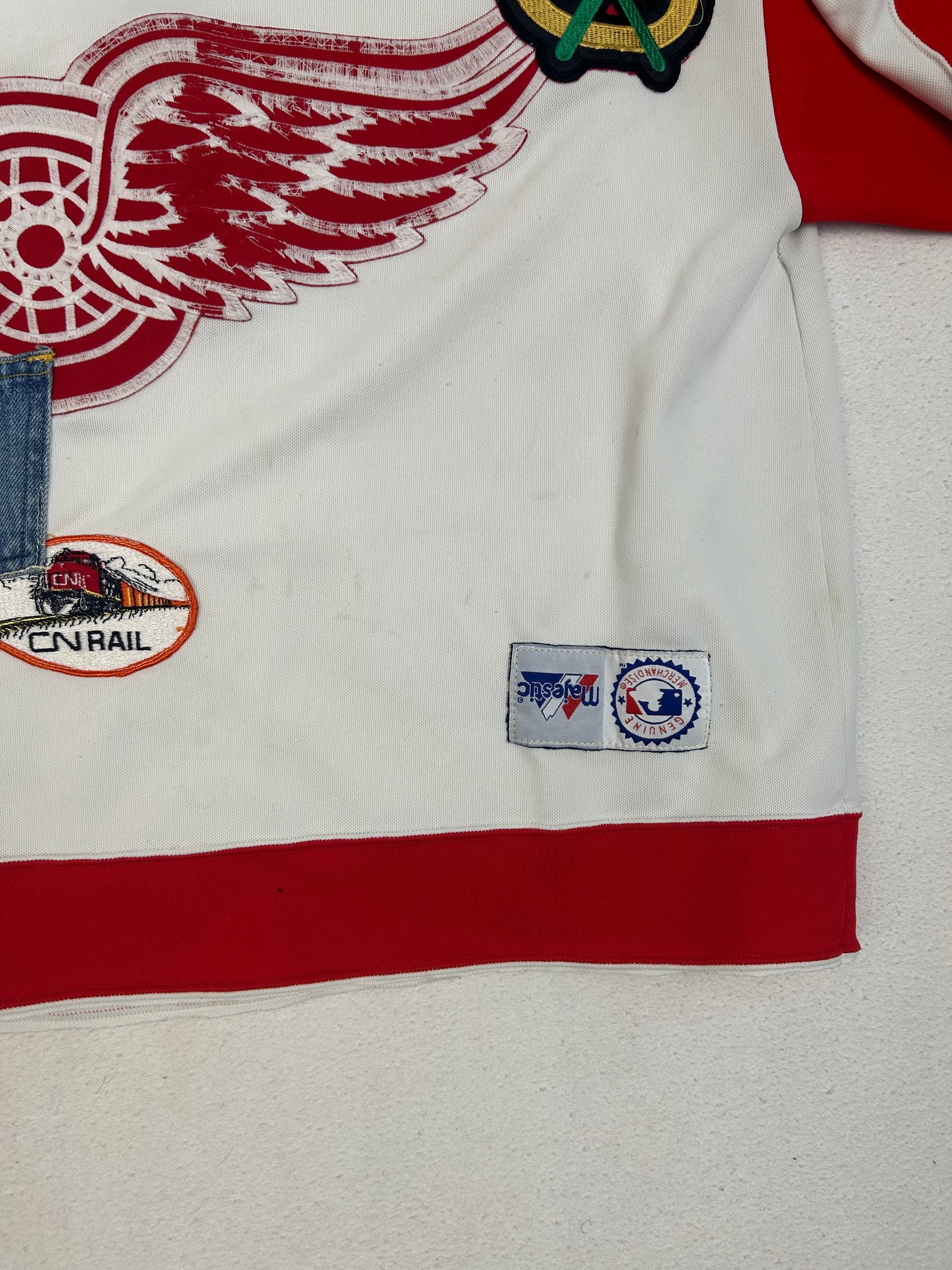 Vintage Detroit Red Wings Patch Jersey