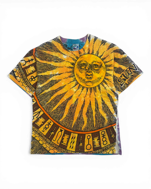 Vintage Liquid Blue Sun & Moon Tee