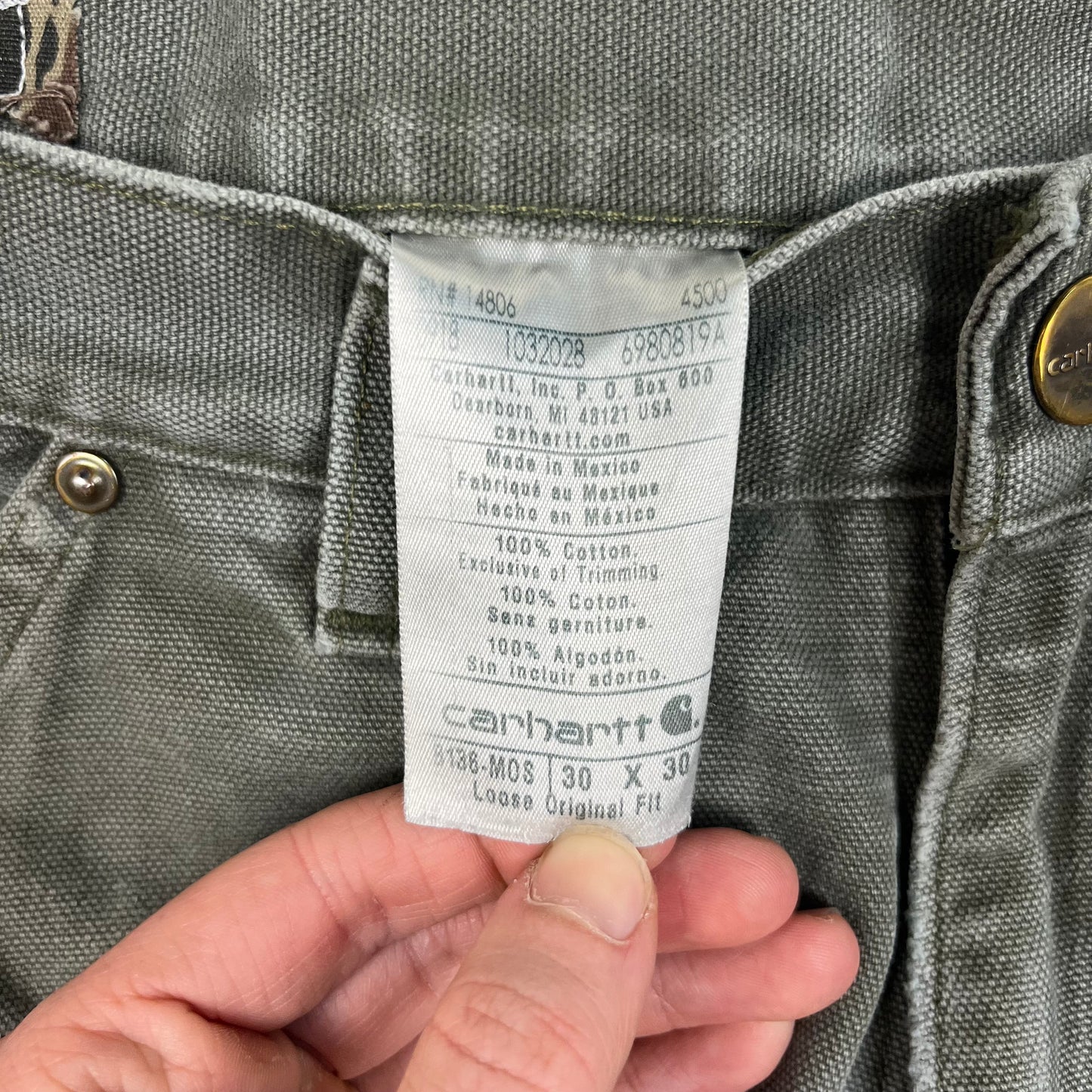 Carhartt Olive Double Knees