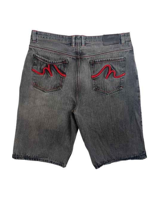 2000's Mecca Embroidered Jorts