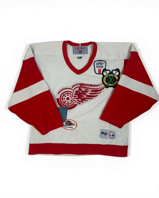 Vintage Detroit Red Wings Patch Jersey