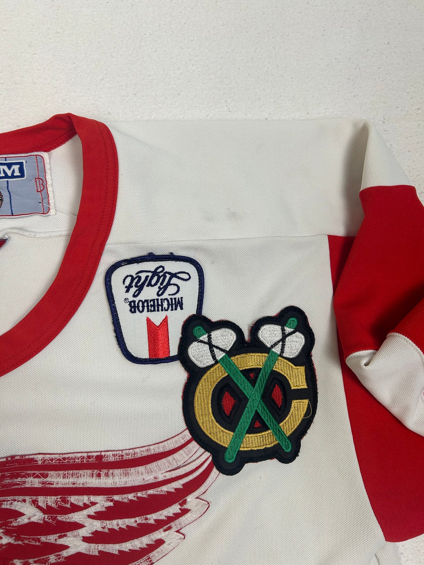 Vintage Detroit Red Wings Patch Jersey