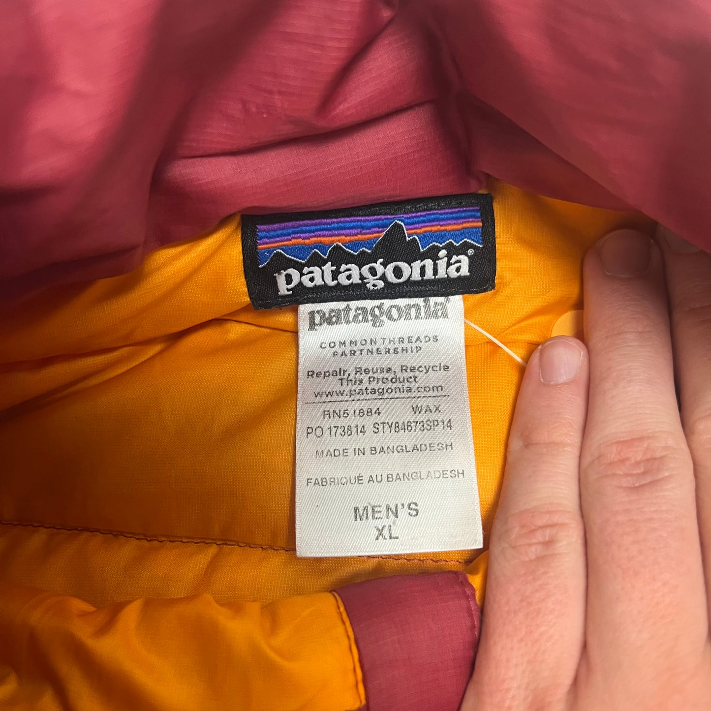 Patagonia Red Puffer Jacket