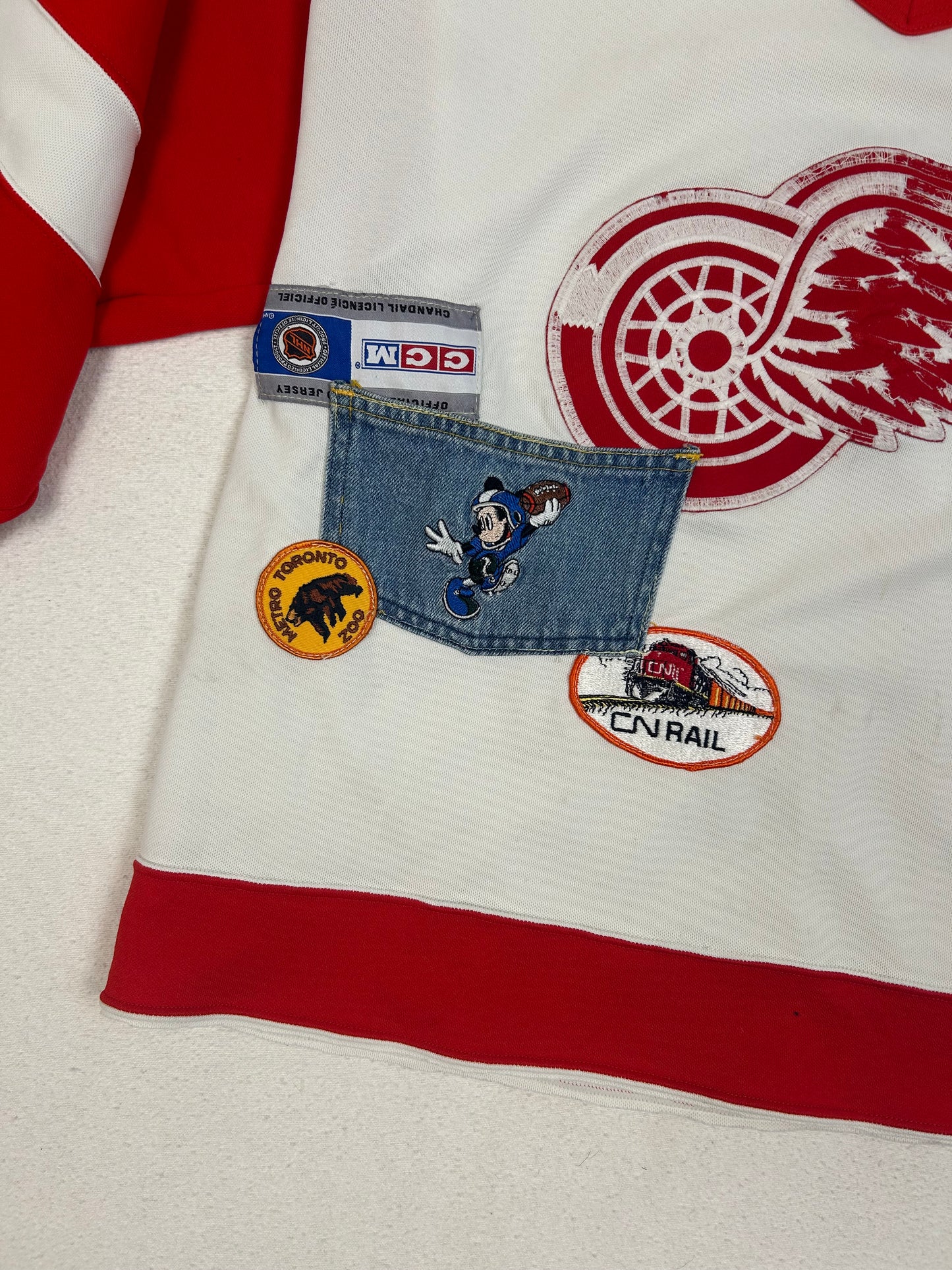 Vintage Detroit Red Wings Patch Jersey