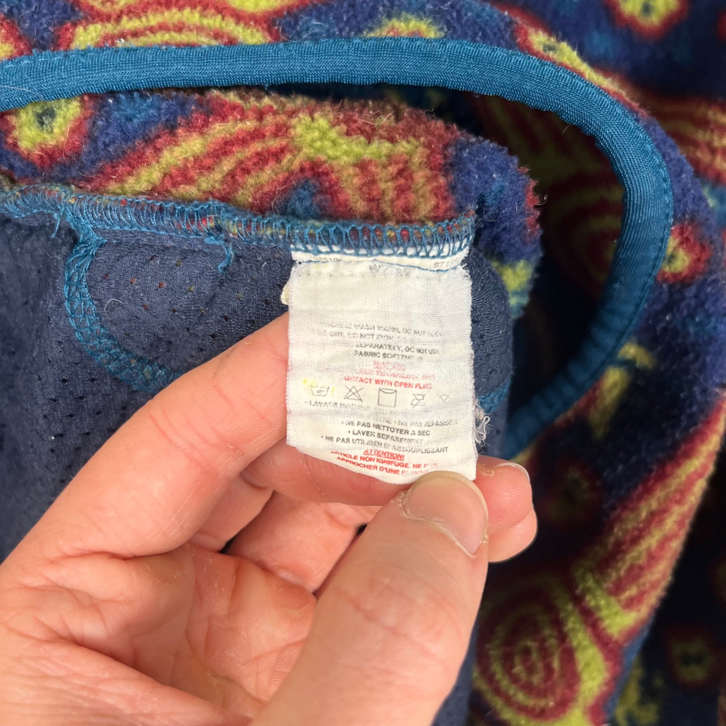 Vintage 1998 Patagonia Crocodile Bluegrass Synchilla