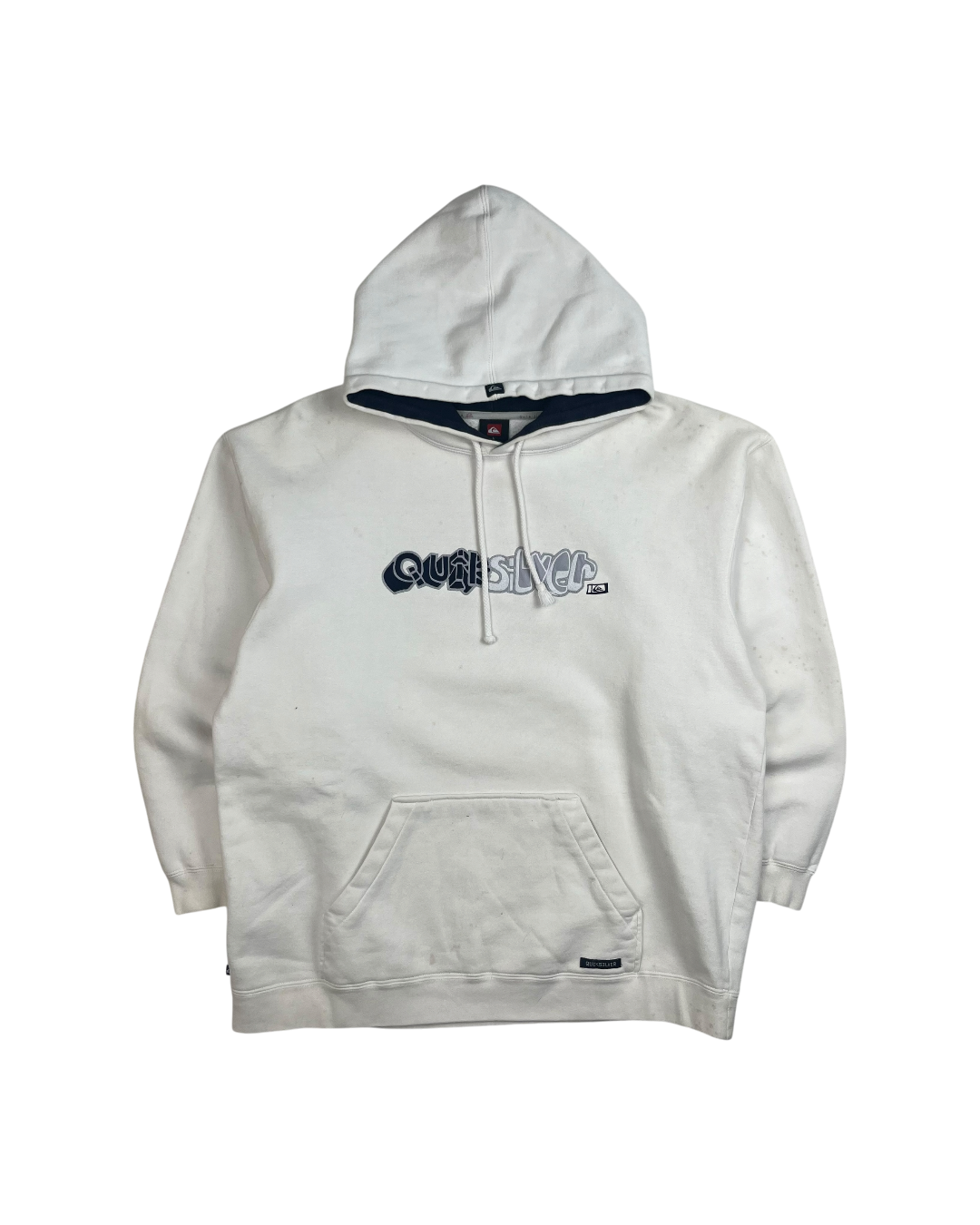 2000's Quiksilver White Spellout Hoodie