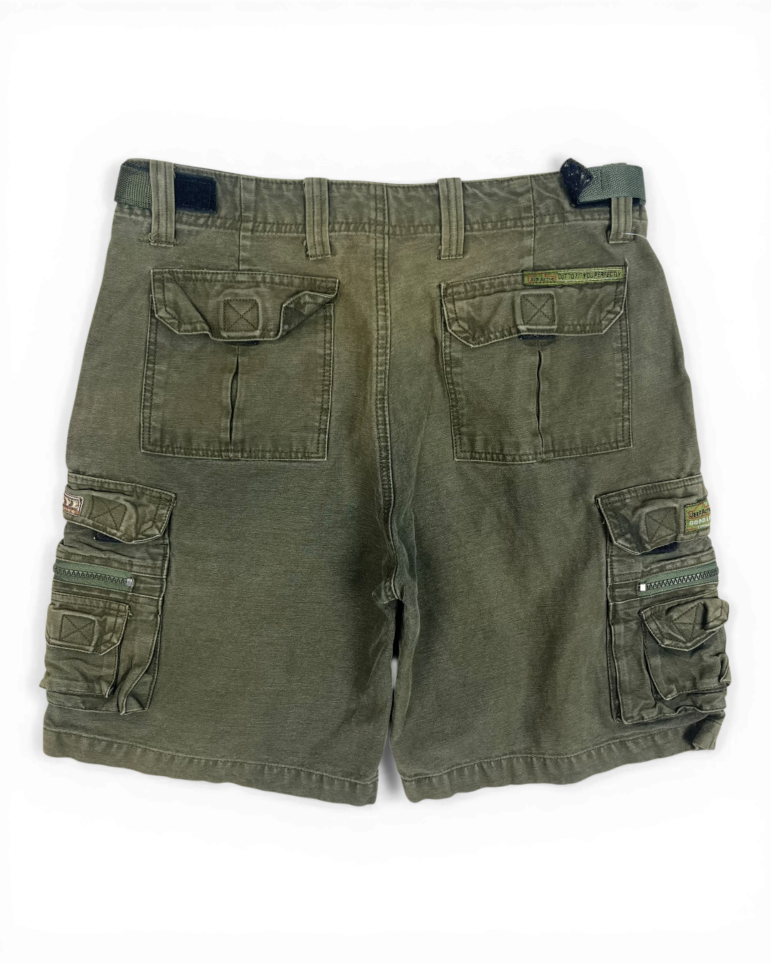 Jeep Army Green Cargo Shorts