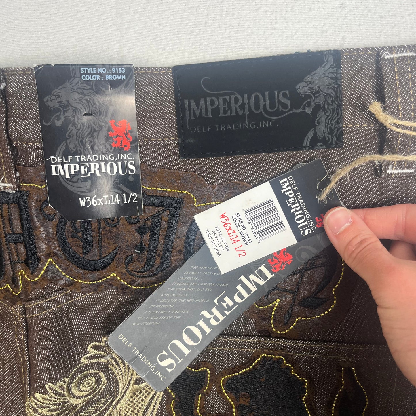 Deadstock Delf Lion Jorts