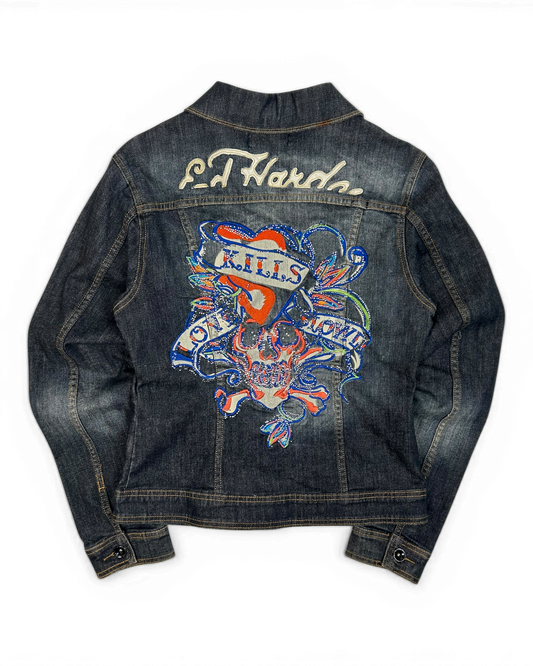2000's Ed Hardy Jean Jacket