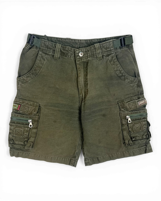 Jeep Army Green Cargo Shorts