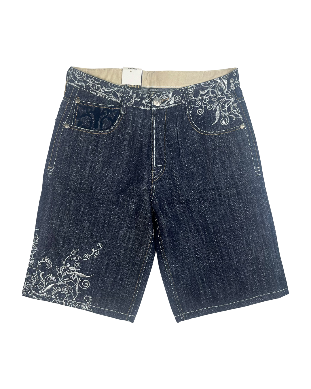 Deadstock Delf Embroidered Jorts