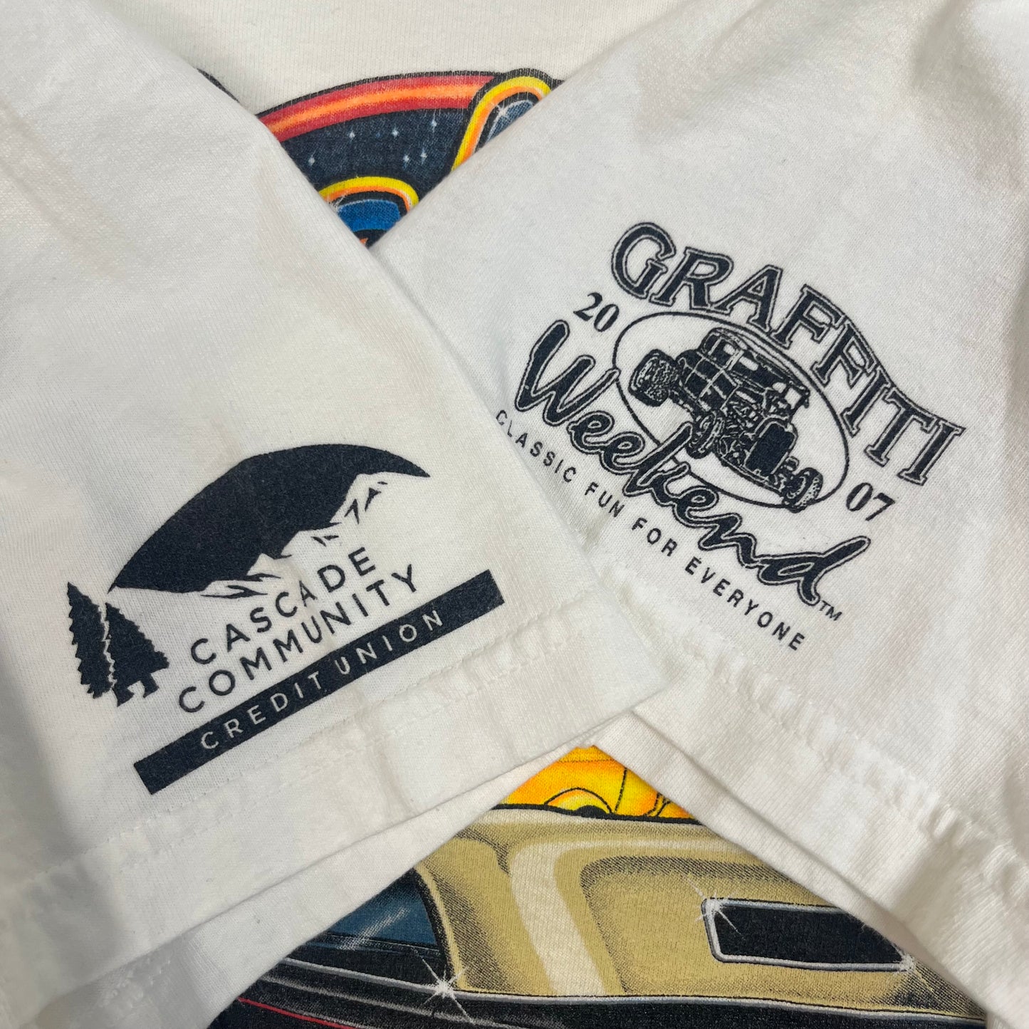 2000's Graffiti Night Car Tee