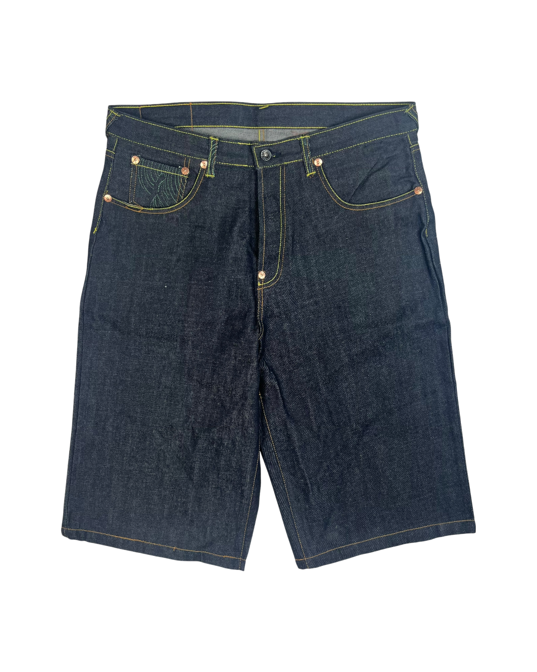 RMC Green Embroidered Jorts (multiple sizes)