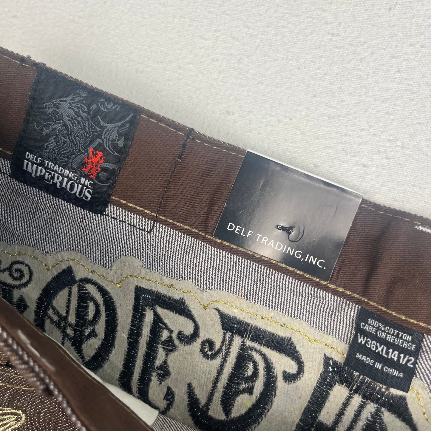 Deadstock Delf Lion Jorts