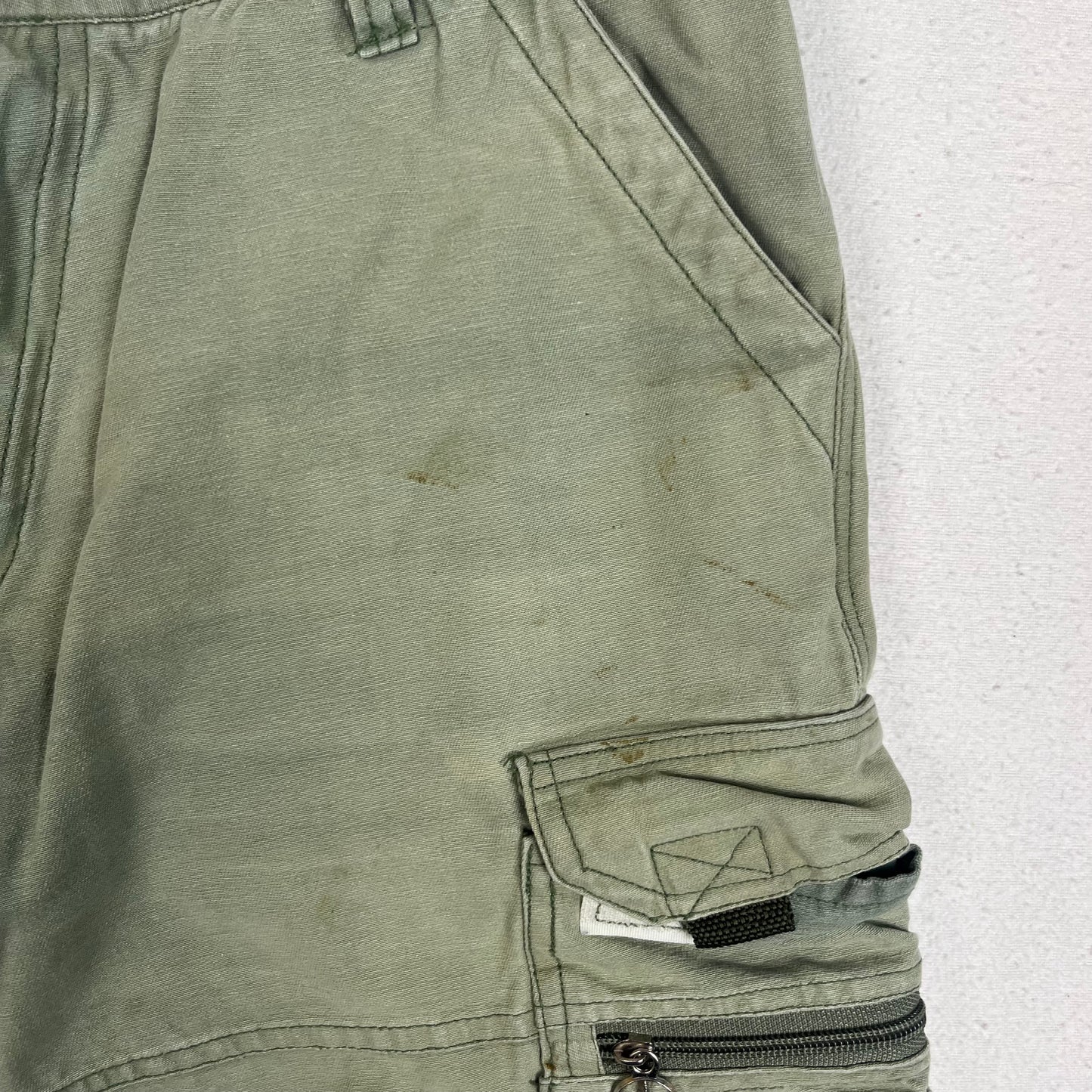 Mercedes Sage Green Cargo Shorts